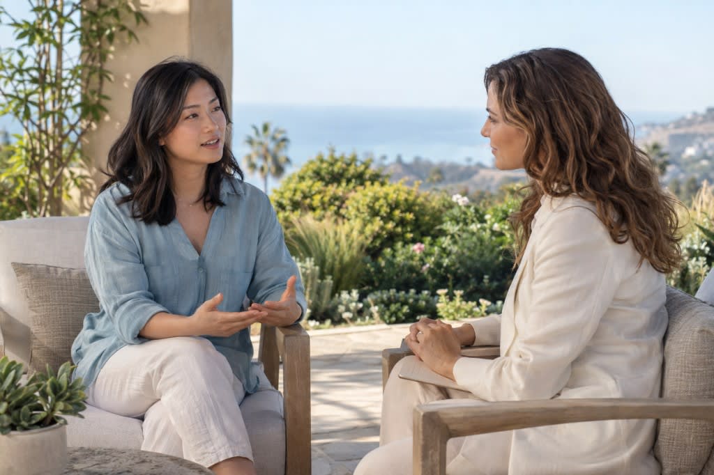 Burnout retreats: a complete guide to real recovery in an outdoor therapy conversation overlooking the California coast