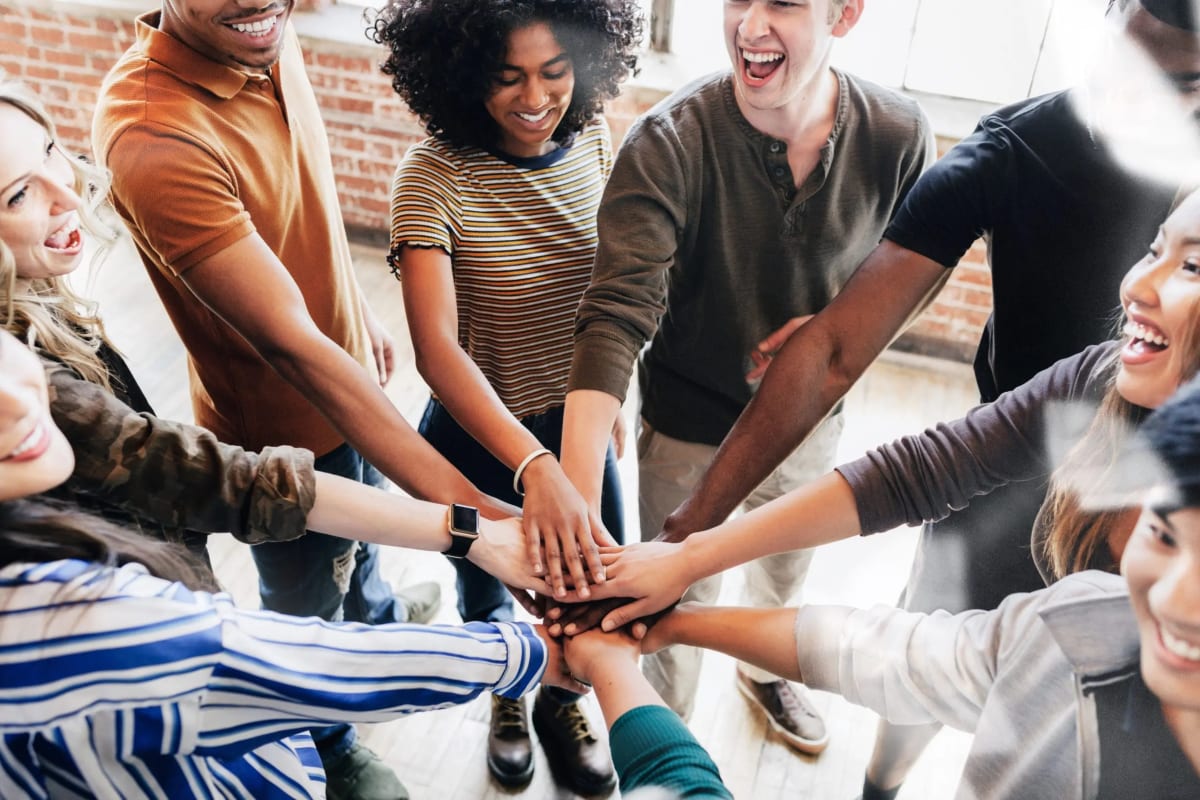 Diverse group of professionals in a life coaching workshop in San Francisco Bay Area