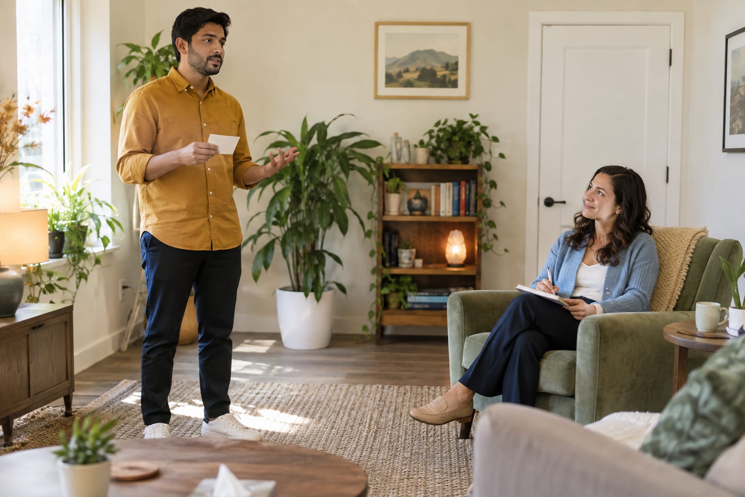 Therapy for public speaking anxiety: practicing a short talk with a therapist