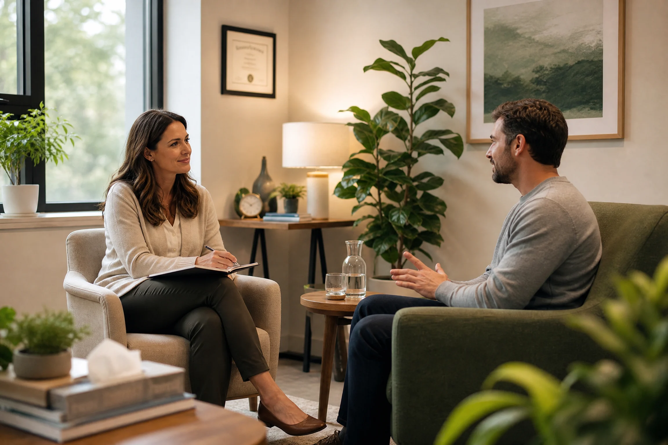 Individual therapy session at Bay Area CBT Center