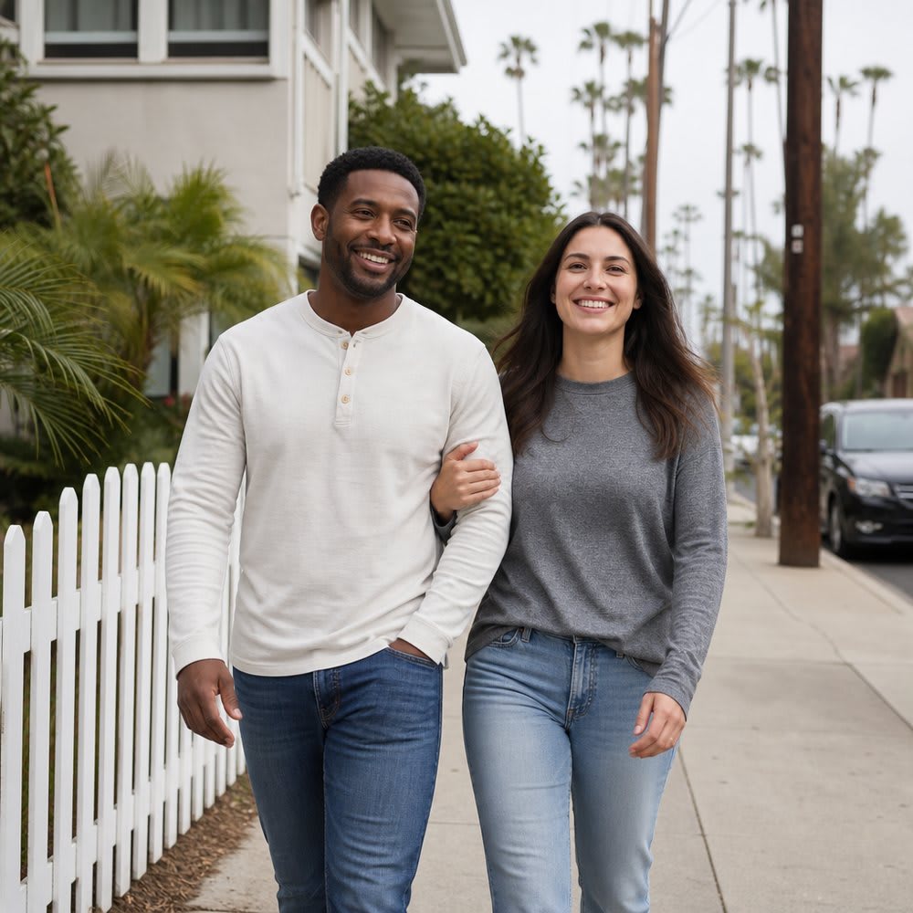 Couple finding connection and support in Los Angeles