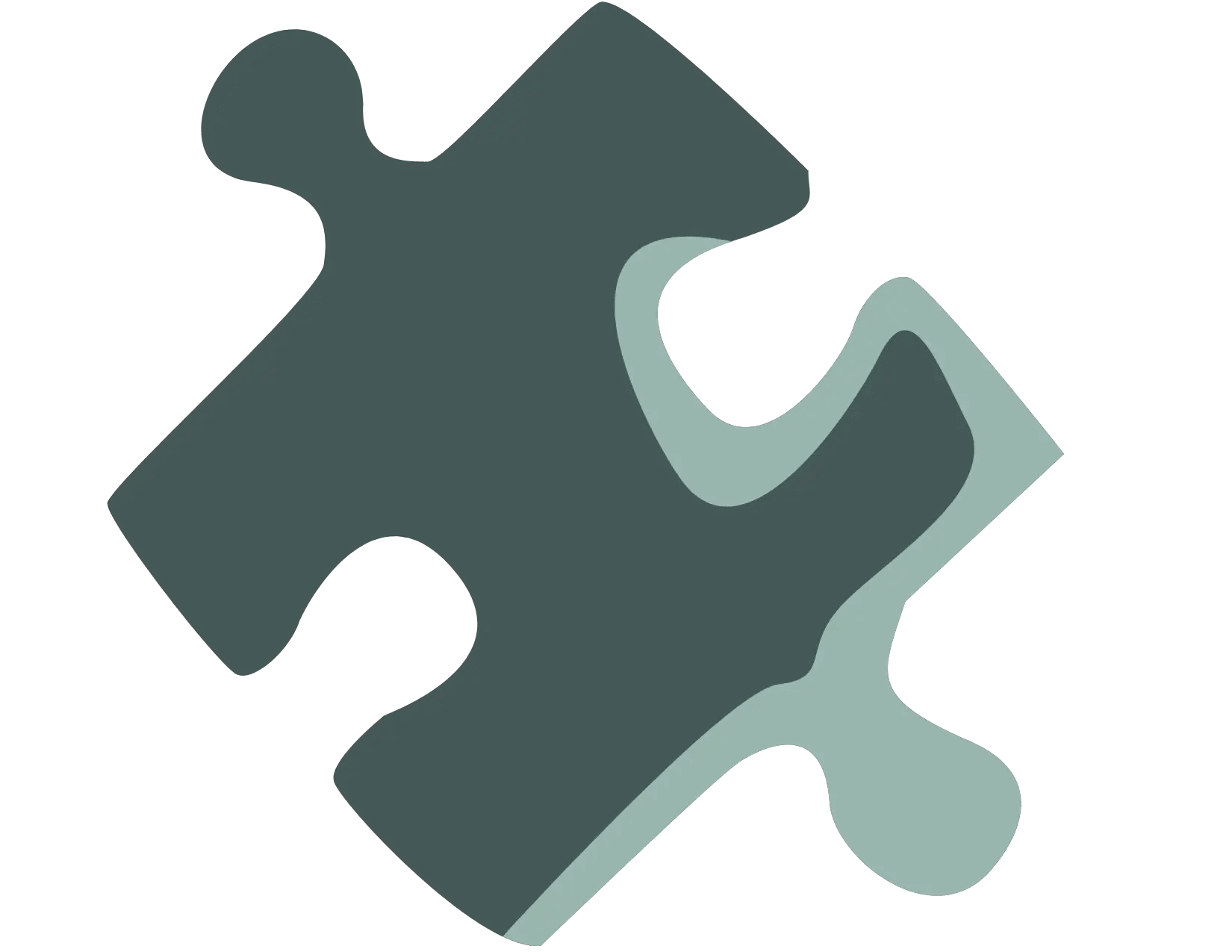 A single dark grey puzzle piece isolated on a black background represents the complexities often explored in EMDR therapy.