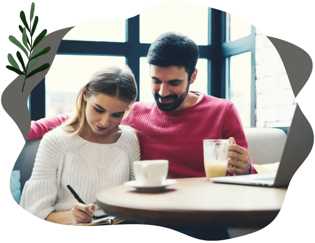 A couple engaging in online relationship counseling services and online marriage counselors