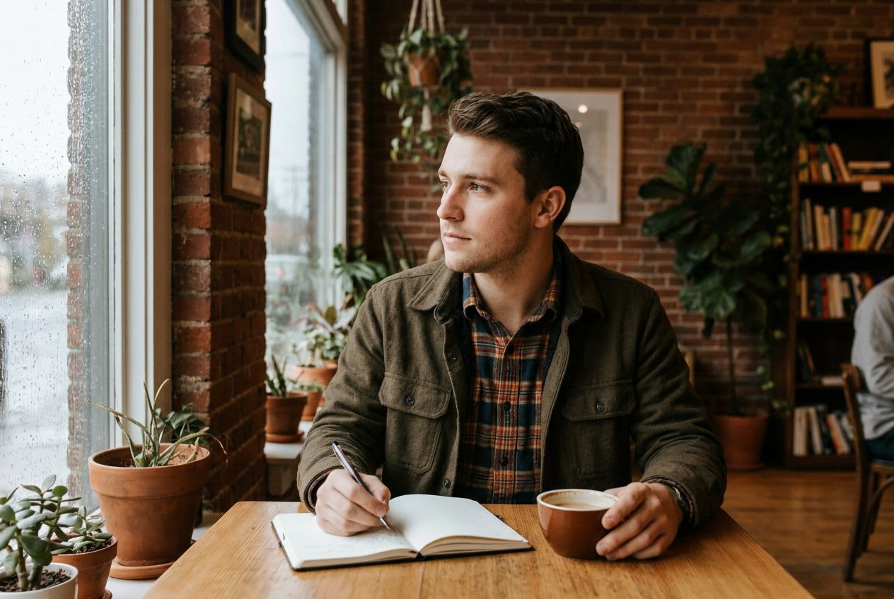 Person at peace after anxiety treatment SF