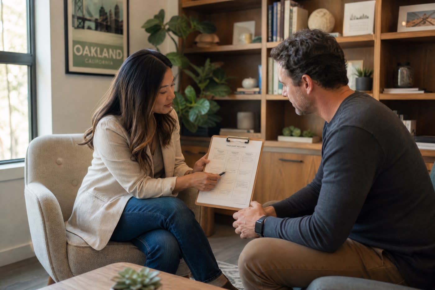 CBT therapy session Oakland Bay Area