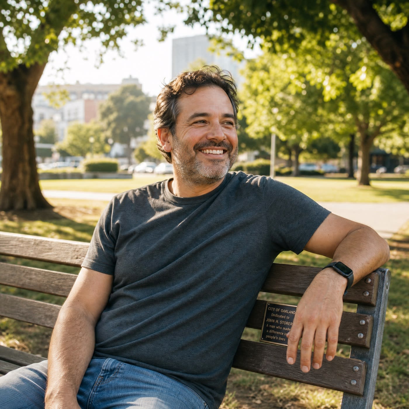 Person at peace after Oakland depression therapy