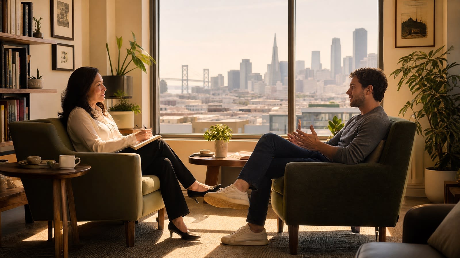 Therapy session at Bay Area CBT Center San Francisco