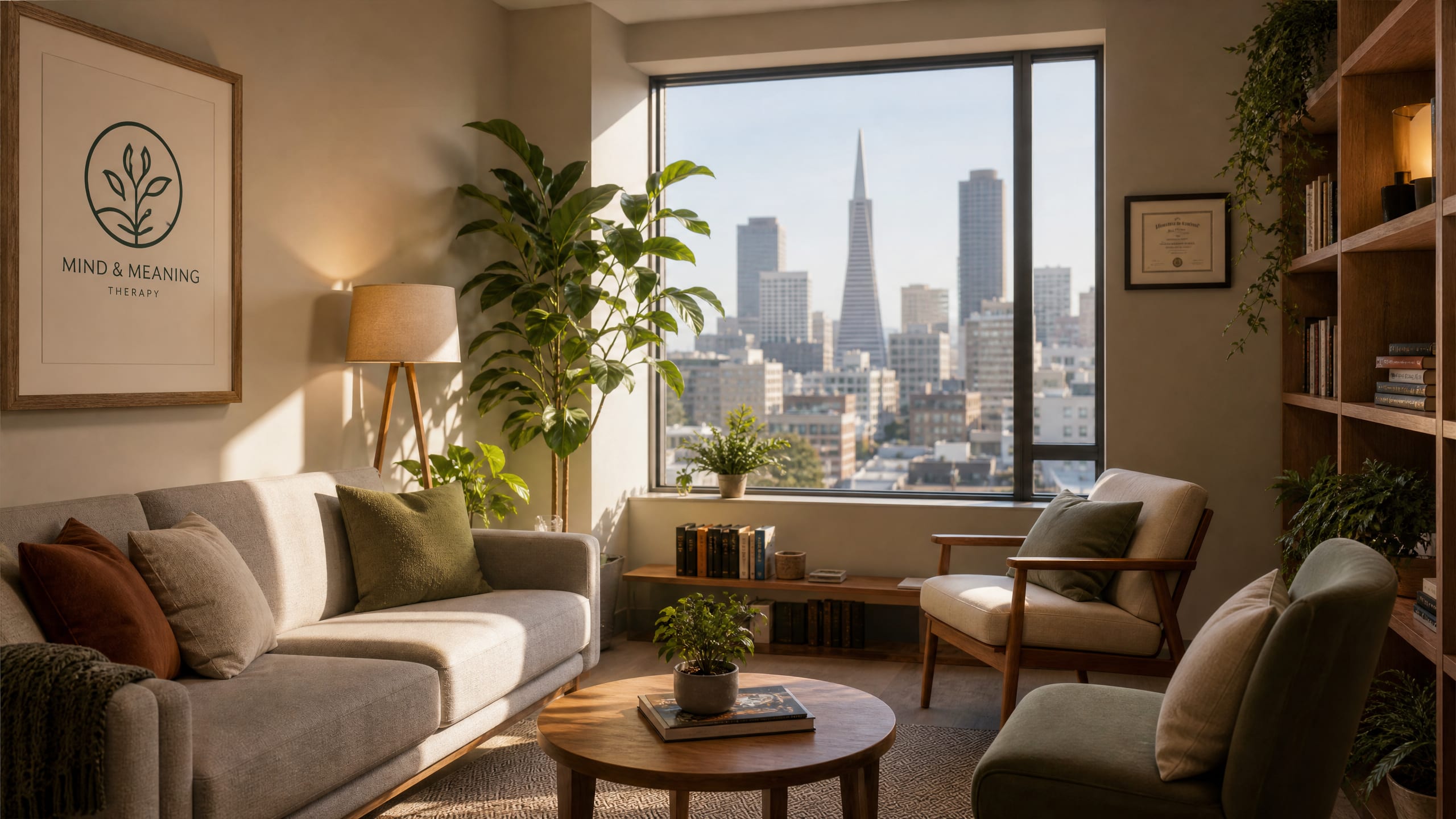 Welcoming therapy office at Bay Area CBT Center in San Francisco near me in San Francisco, CA