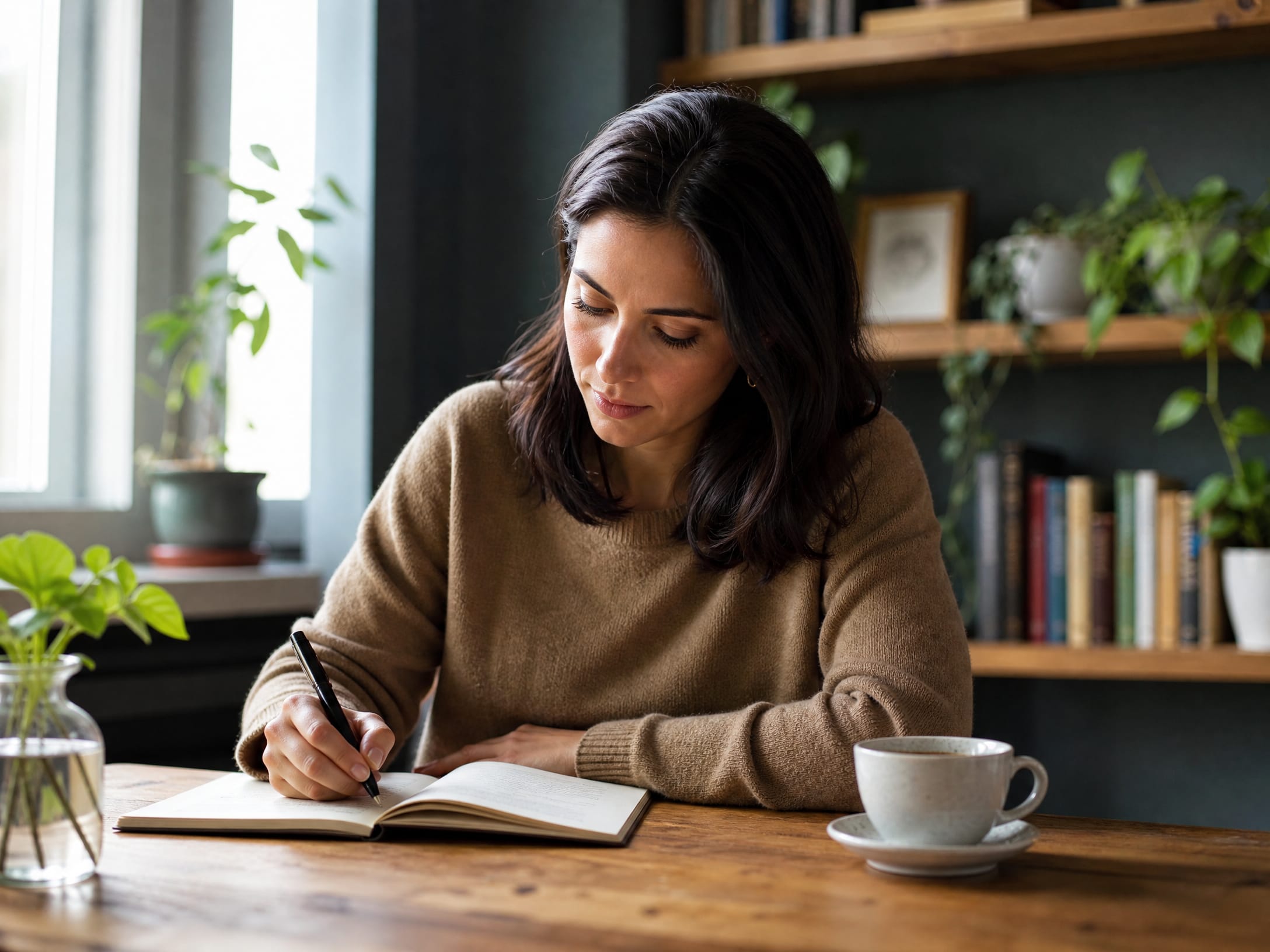 Client practicing mindfulness during therapy near me in San Francisco, CA