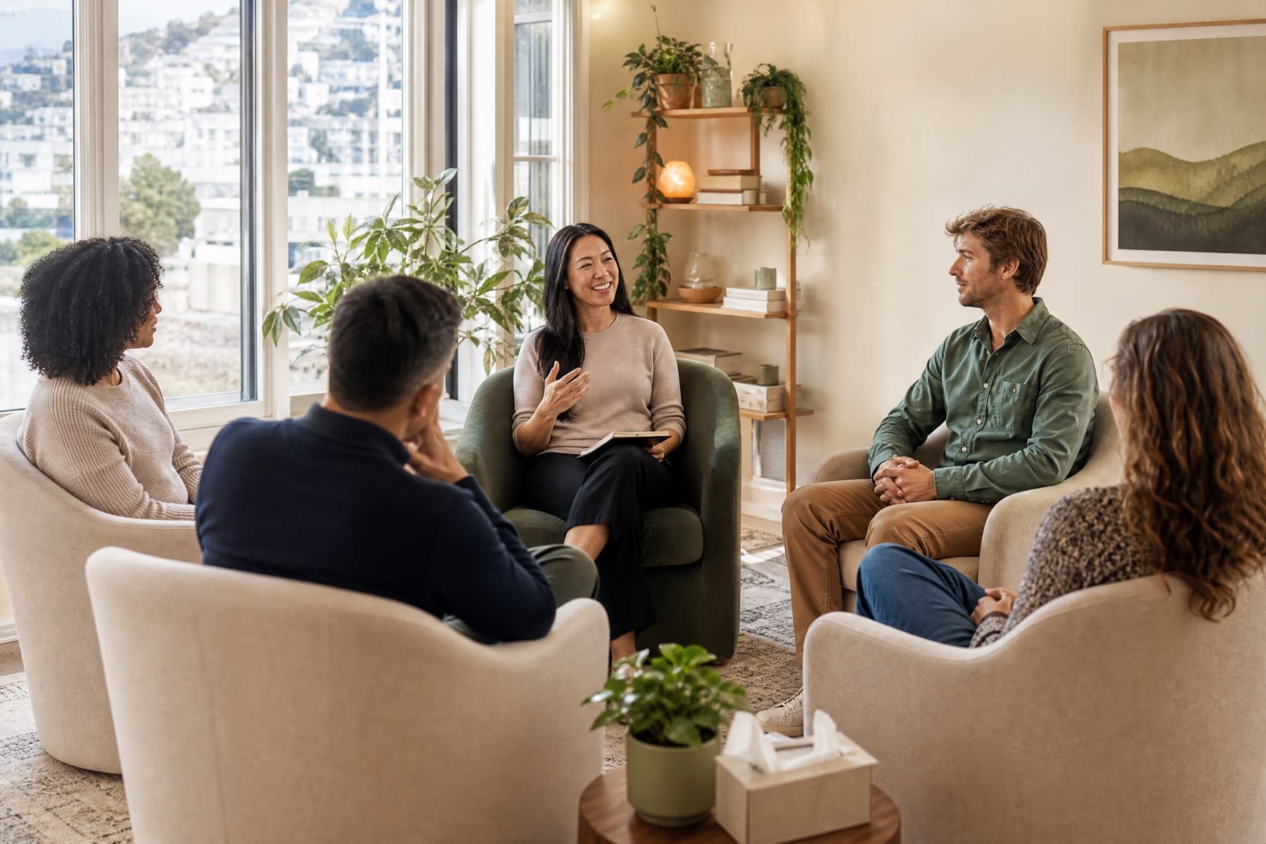 Group therapy for anxiety at Bay Area CBT Center near me in San Francisco, CA