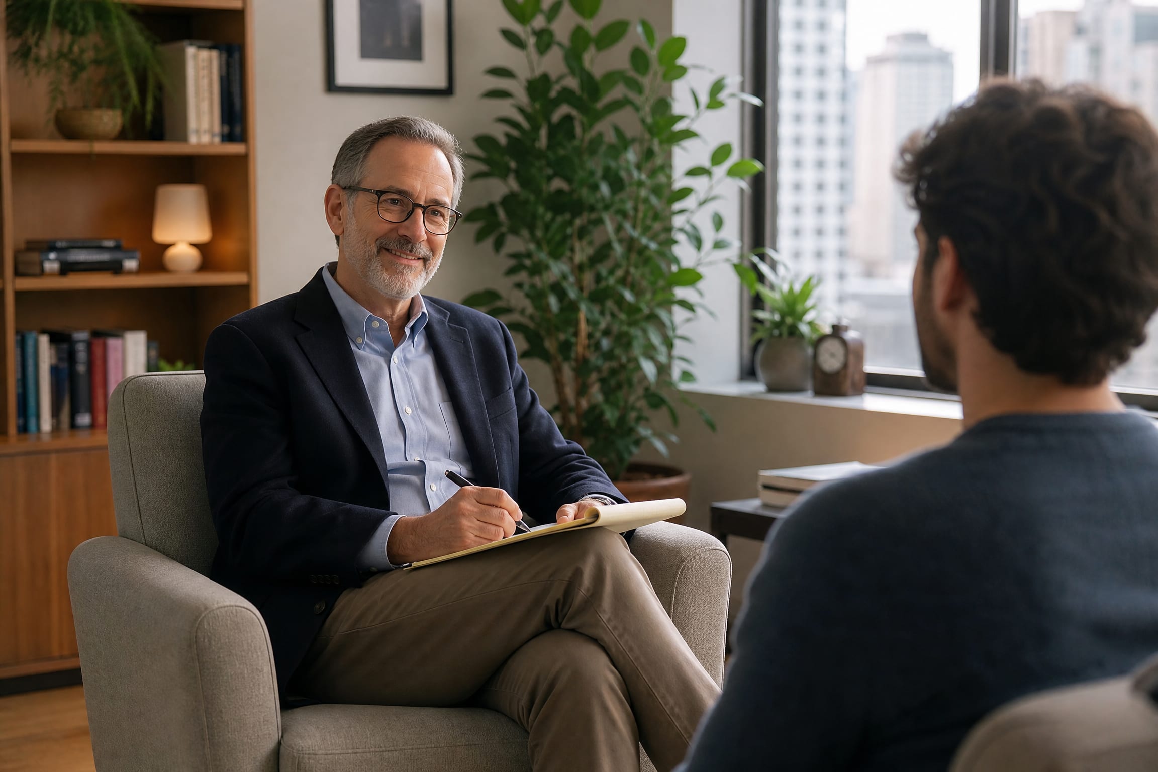 Therapist and client working together in a DBT session near me in San Francisco, CA
