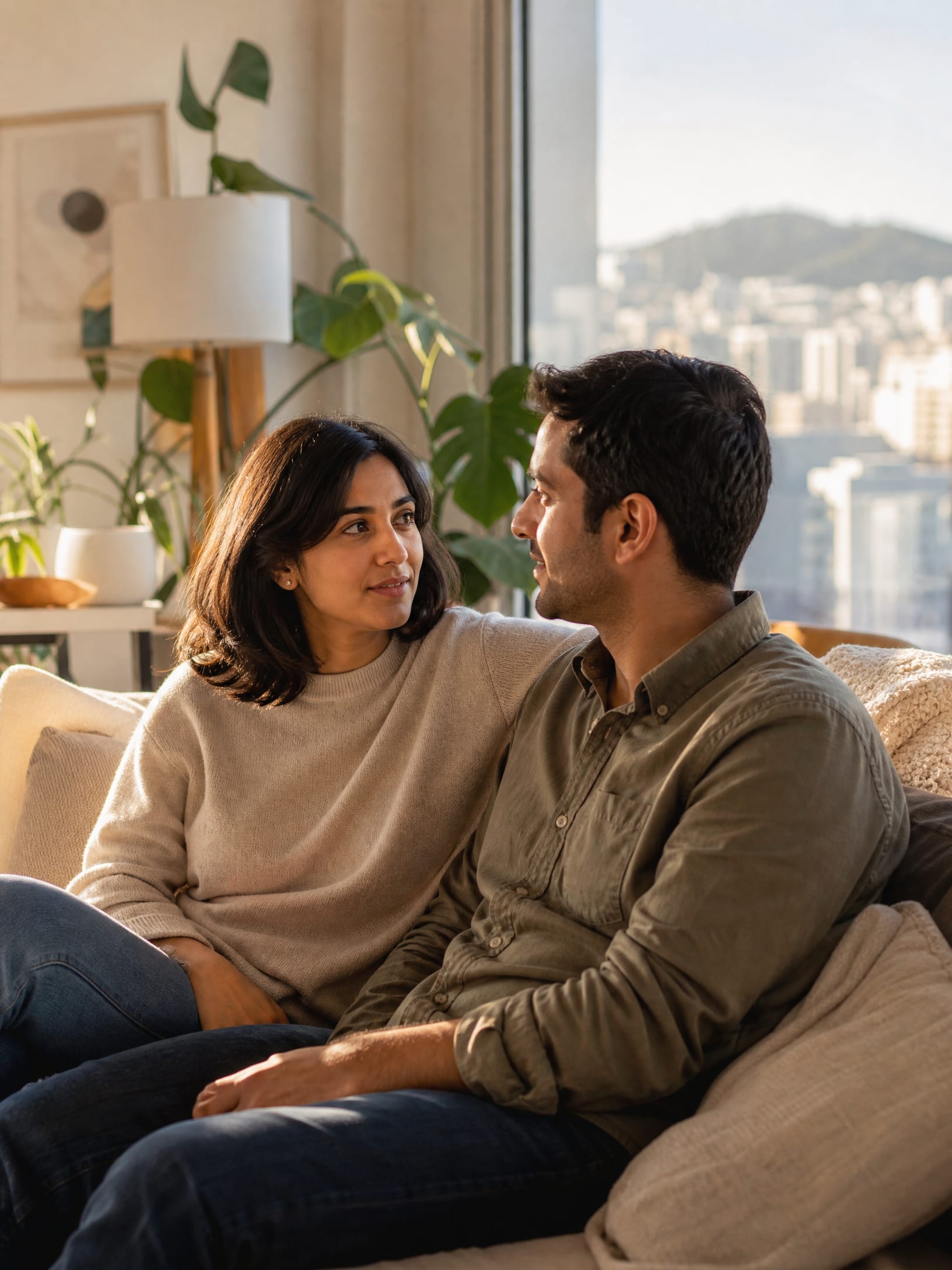 Couple communicating effectively after emotion regulation therapy