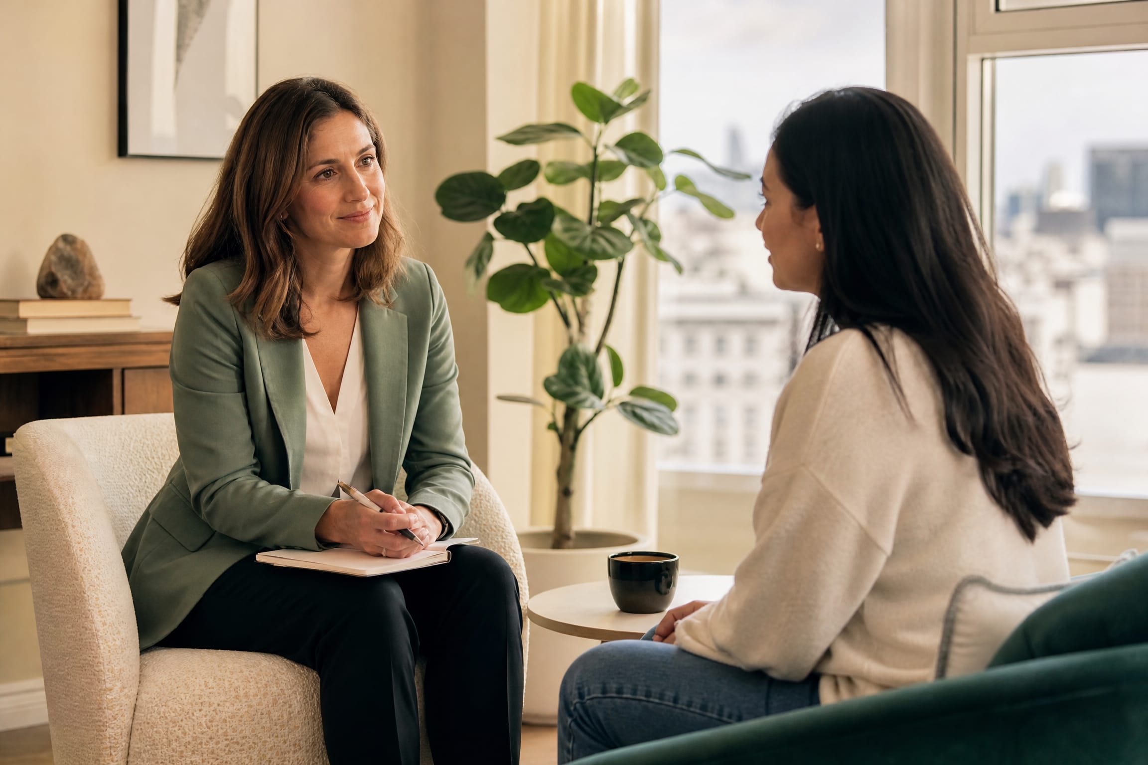 San Francisco emotional dysregulation therapist with client
