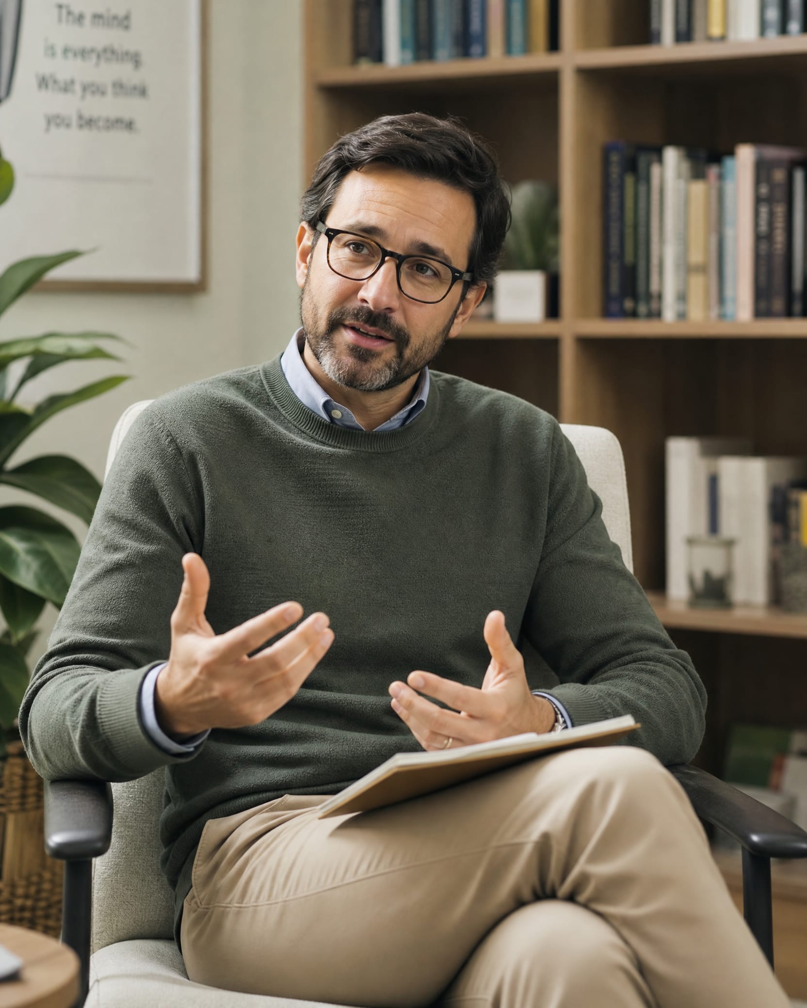 Therapist guiding a client through an ERP exposure exercise