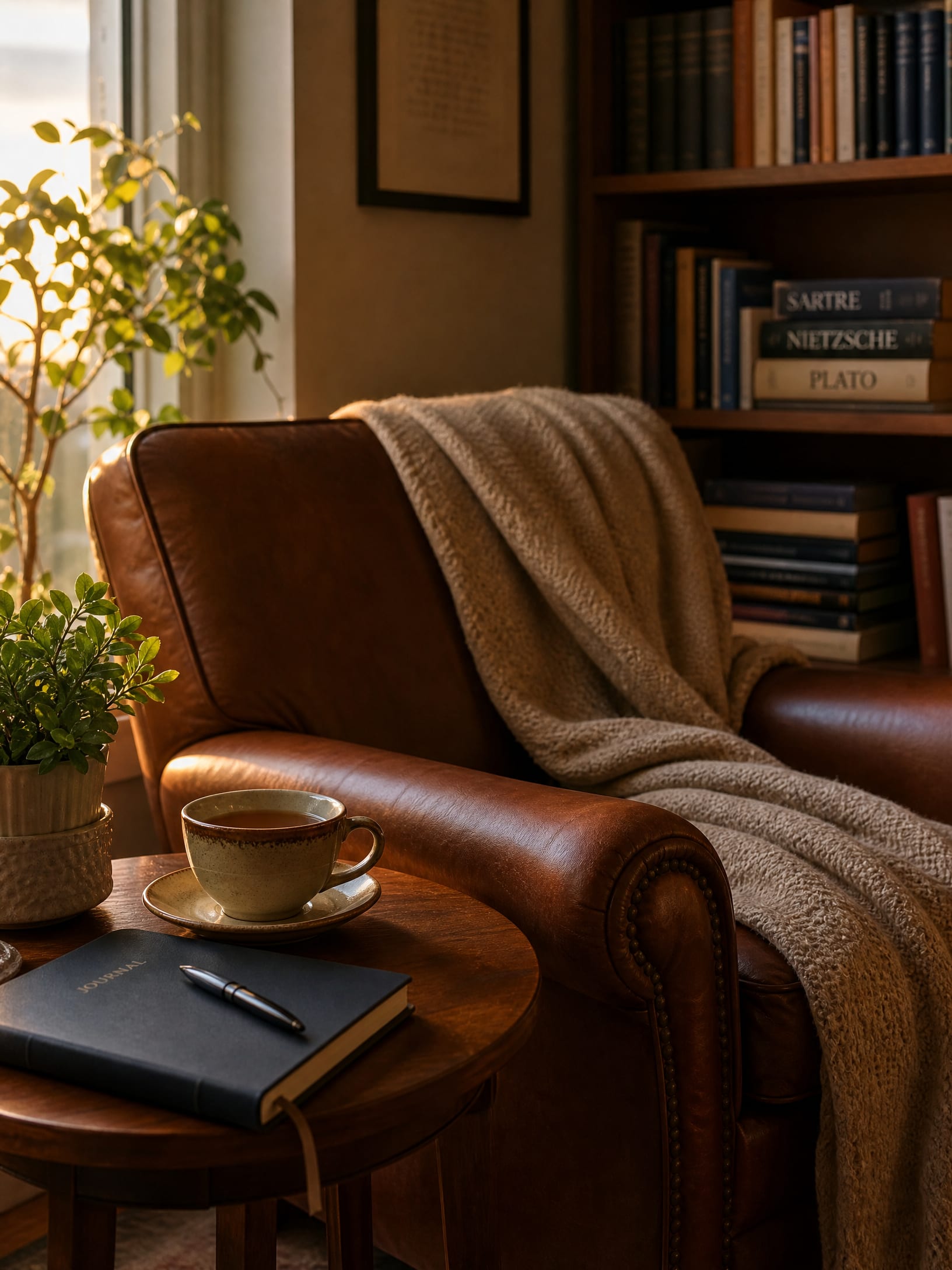Warm therapy office for existential psychotherapy near me in San Francisco near me in San Francisco, CA