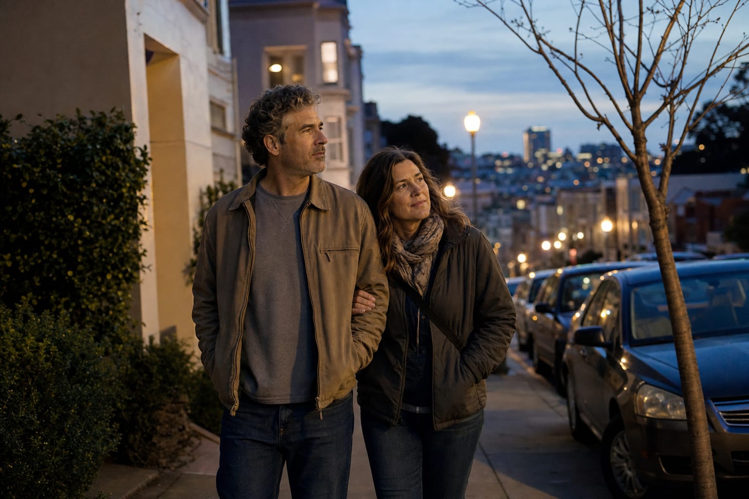 Life transitions treatment in San Francisco — calm outdoor walk after a hard chapter