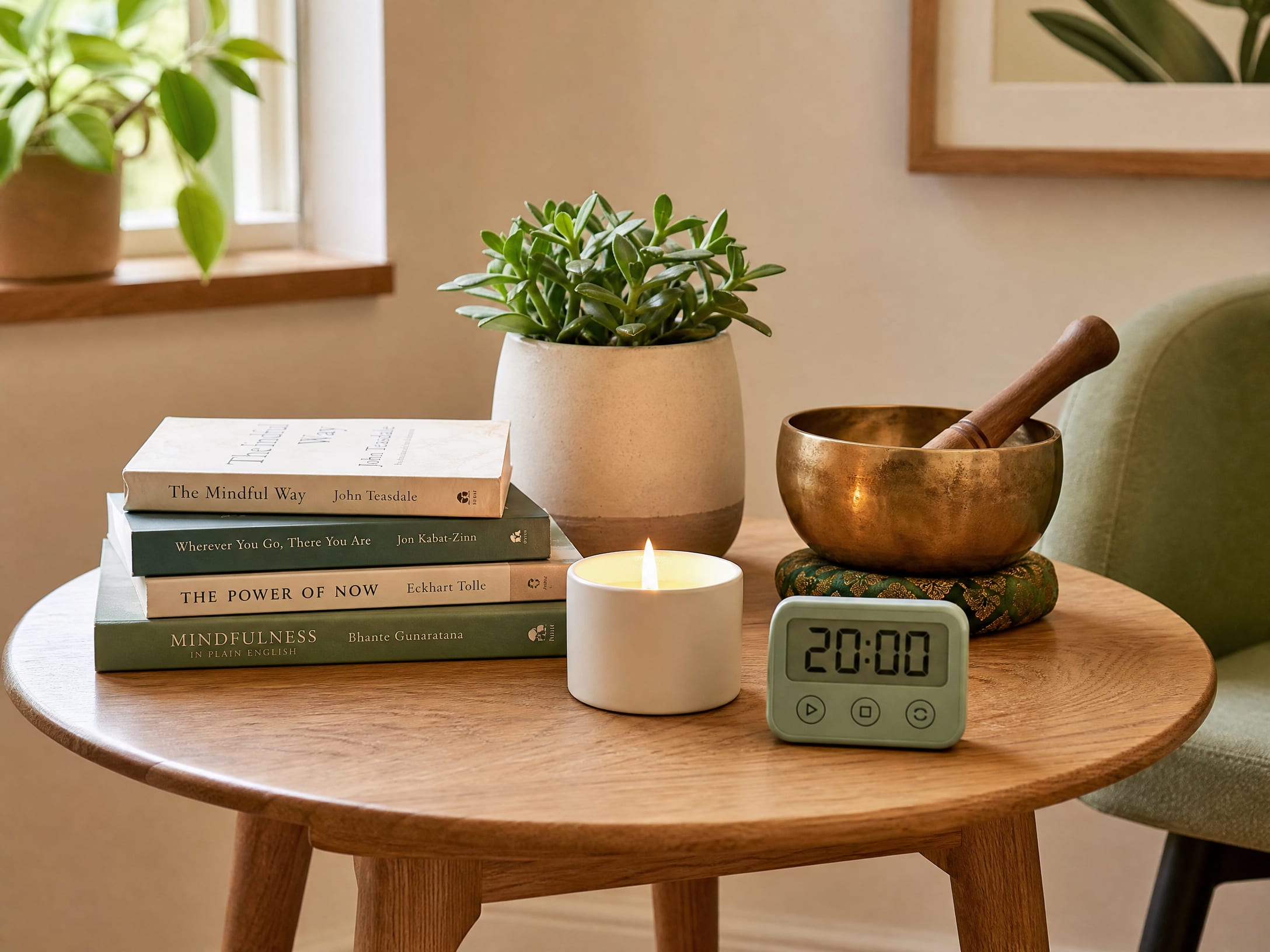 Peaceful mindfulness therapy space with meditation cushions near me in San Francisco, CA
