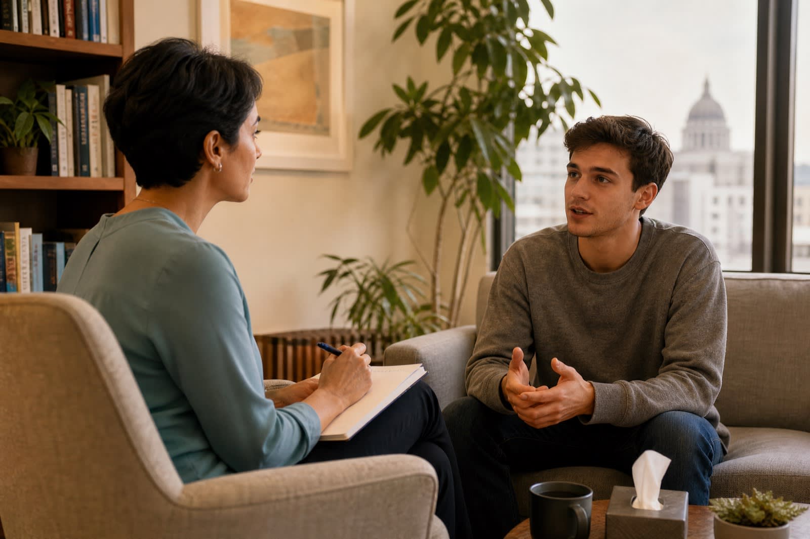 San Francisco OCD specialist meeting with a client