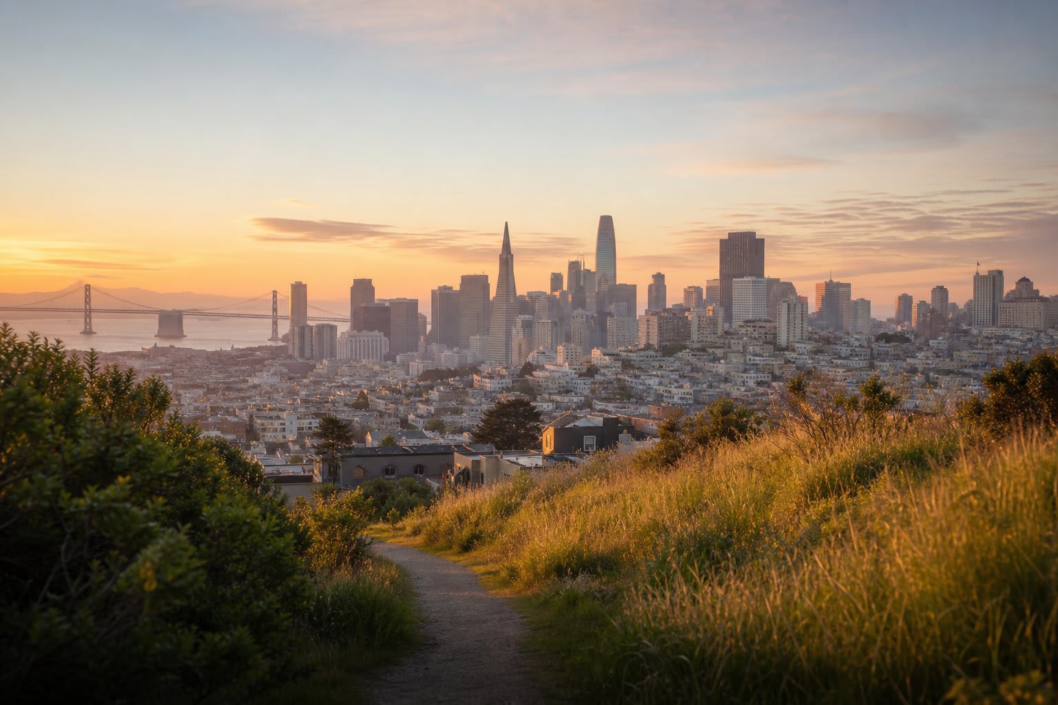 San Francisco skyline — book panic disorder treatment near me at Bay Area CBT Center near me in San Francisco, CA