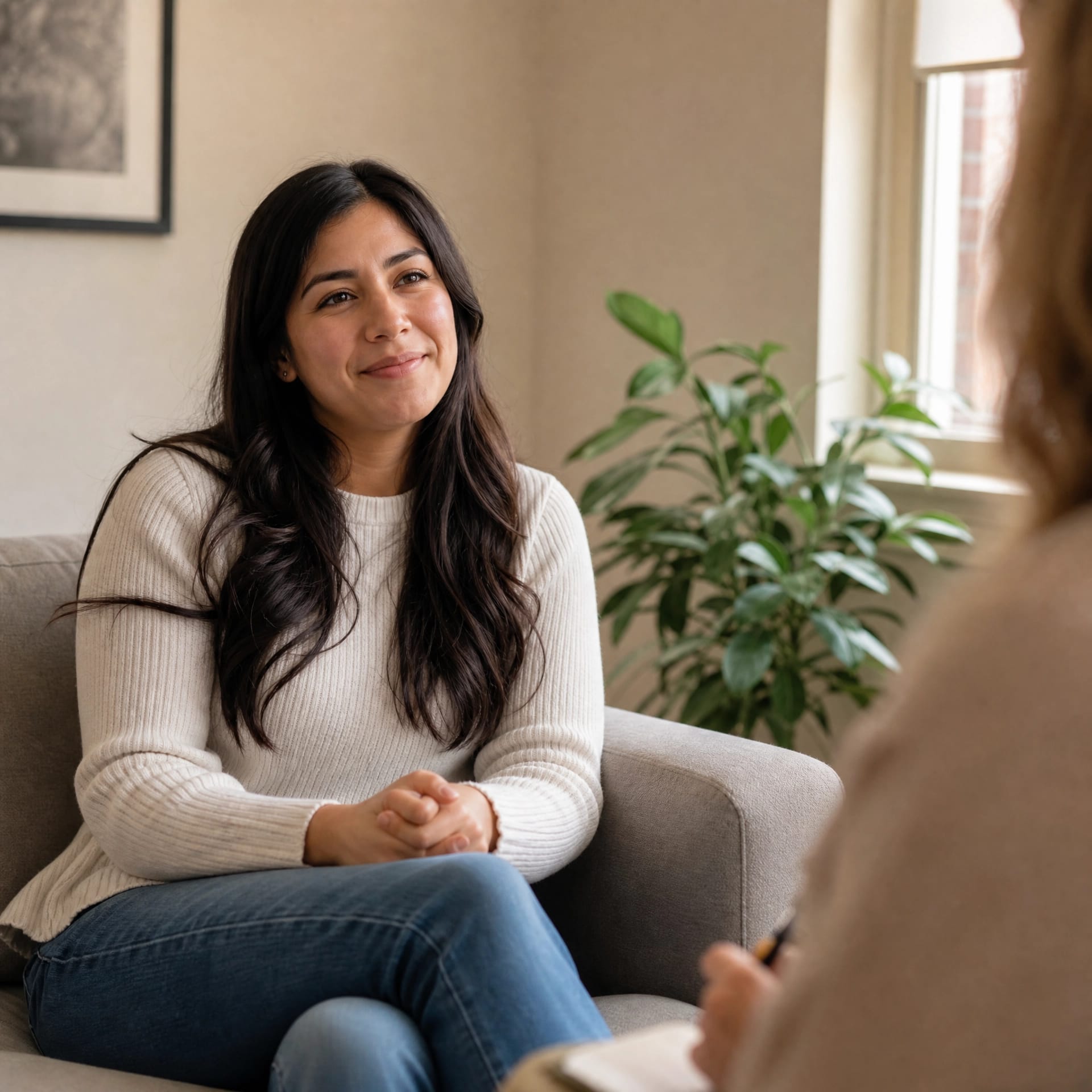 Woman experiencing emotional processing during prolonged exposure therapy session near me in San Francisco, CA