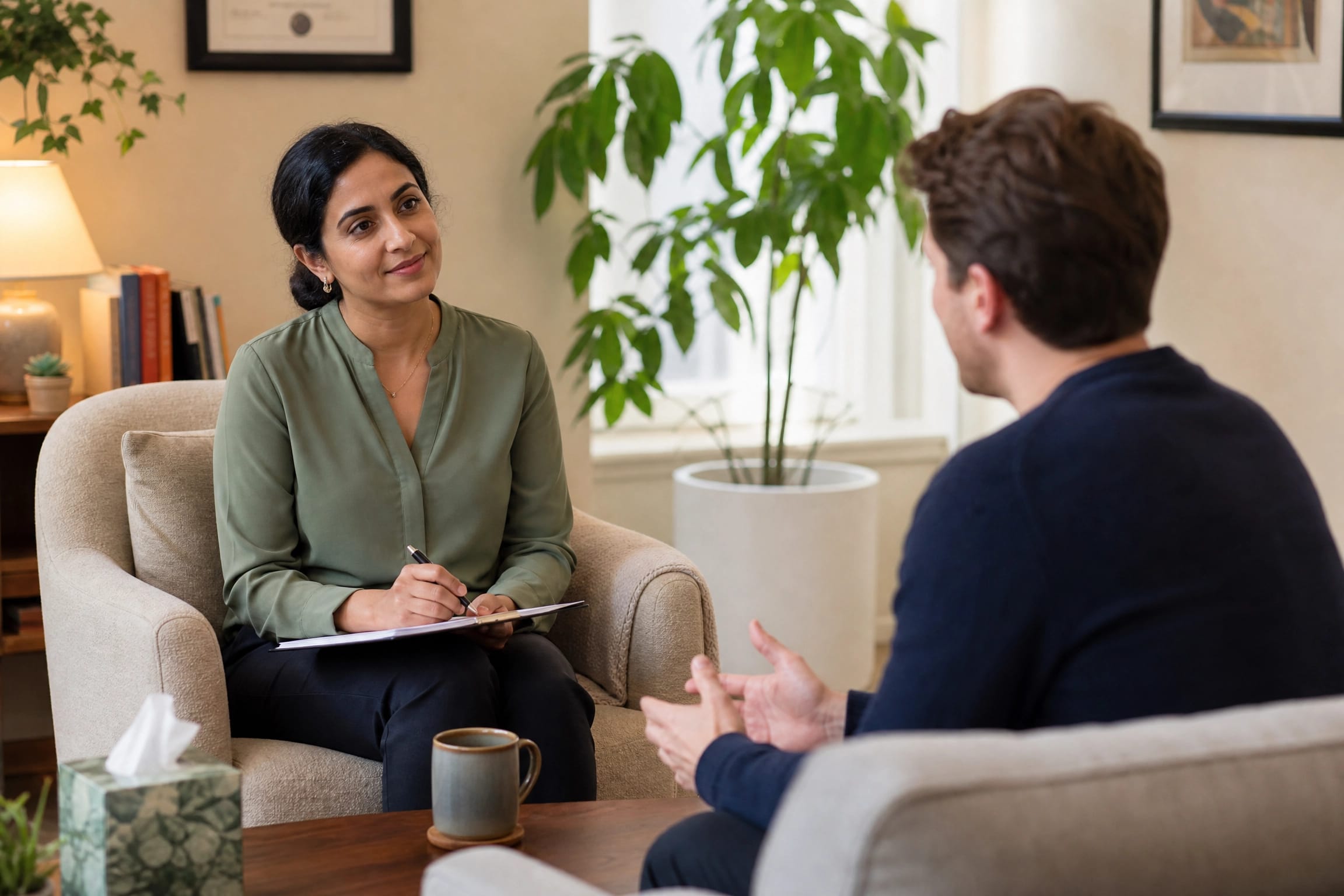 Prolonged exposure therapist conducting PE therapy session in San Francisco near me in San Francisco, CA