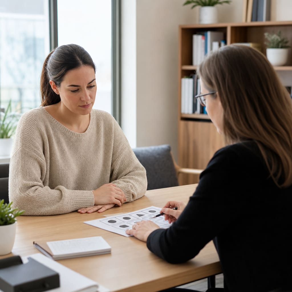 Psychological evaluation near me San Francisco — clinician during assessment