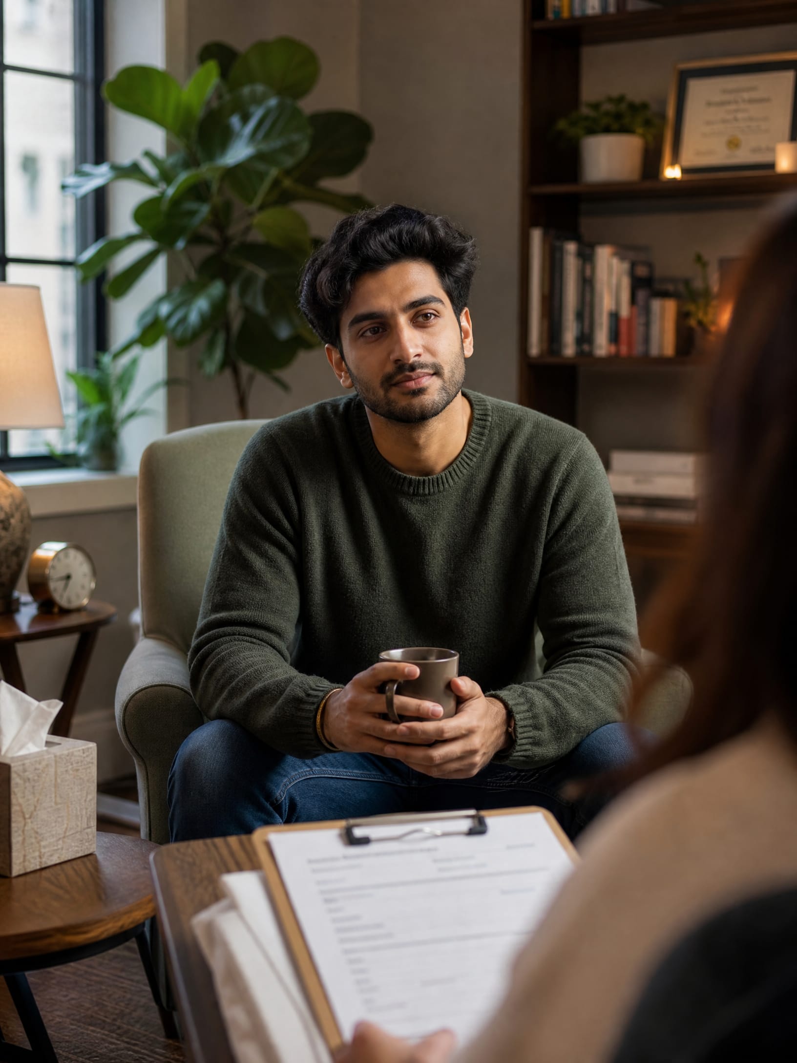 Experienced schema psychotherapist in San Francisco conducting first session assessment near me in San Francisco, CA