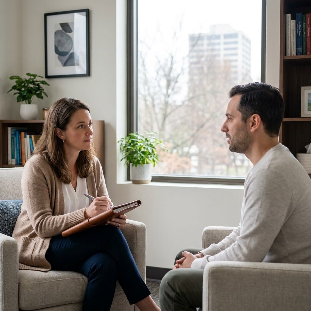 San Francisco social anxiety therapist with client