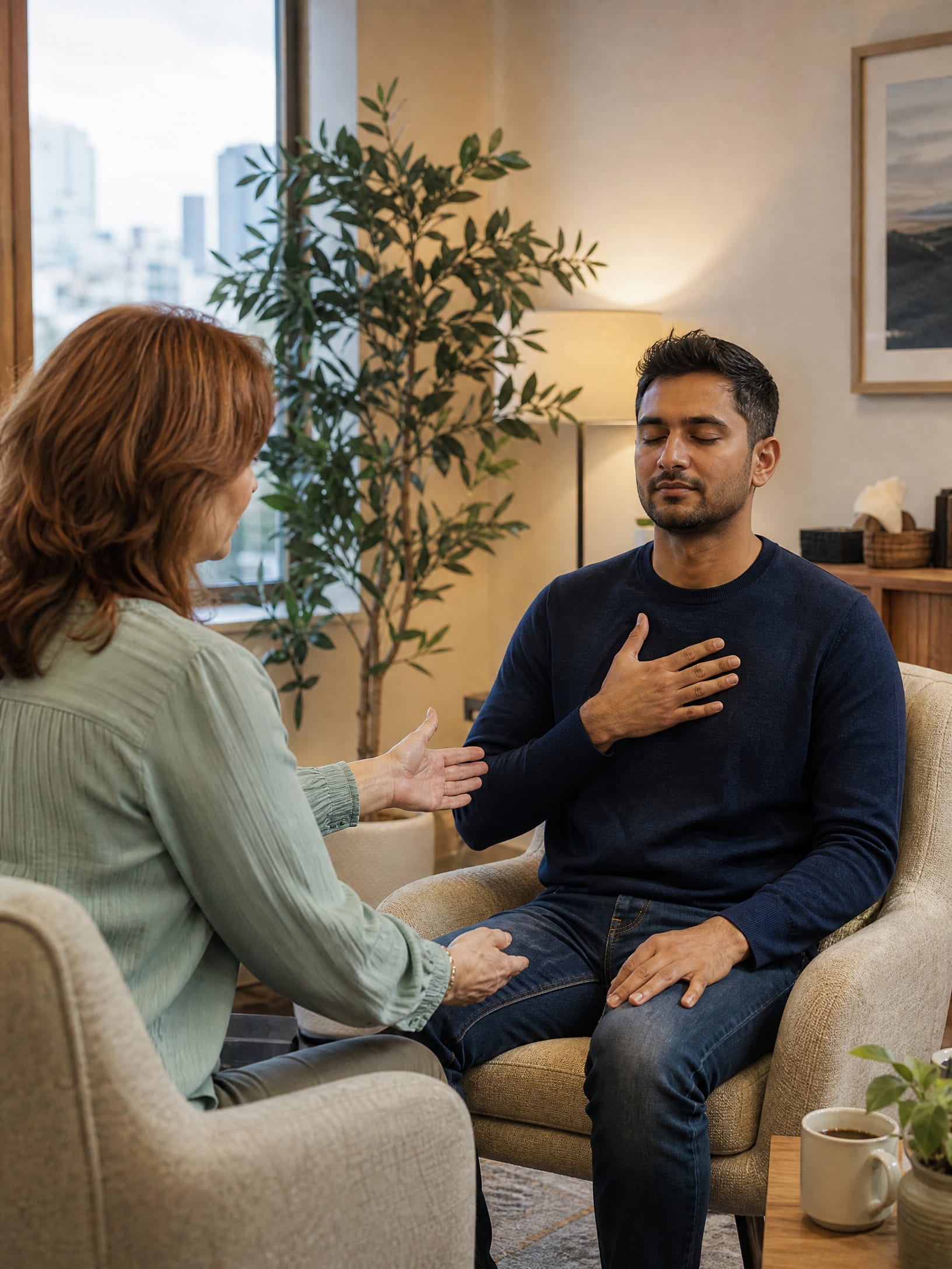 Somatic therapist in San Francisco during session near me in San Francisco, CA