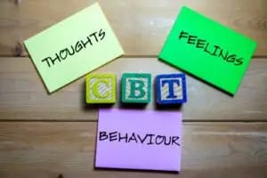 a visualization of overcoming anxiety with cbt therapy treatment
