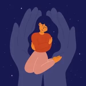A person reflecting on the impact of inner child work on their mental health