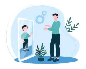 A picture of a child playing with a toy, representing the concept of inner child and the importance of engaging with it.