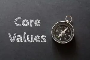 A person clarifying values to reduce rumination