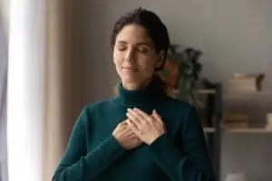 person practicing Emotional regulation and Nervous System Regulation for insecure attachment style