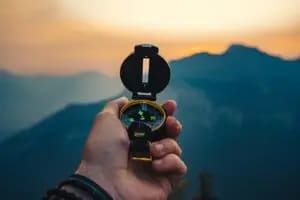 a person using cbt therapy to make good with their values as a compass