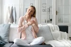 a person finding self-compassion with cbt therapy 