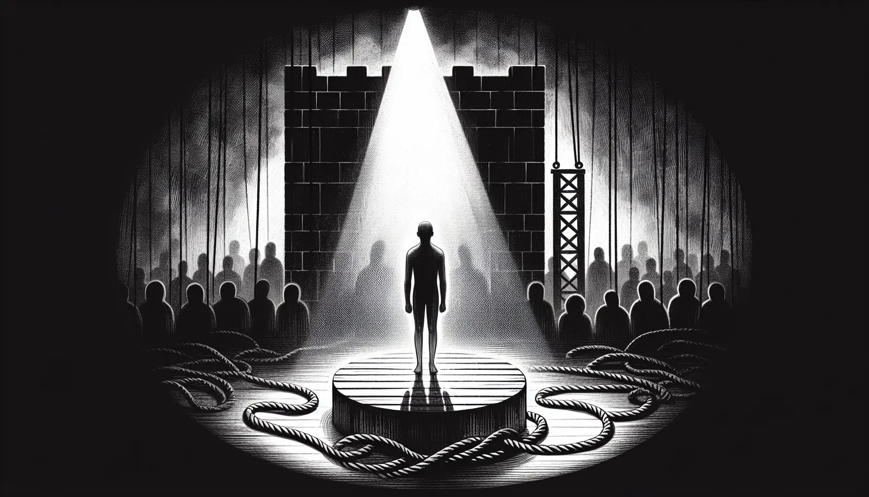 Illustration of a person experiencing performance anxiety