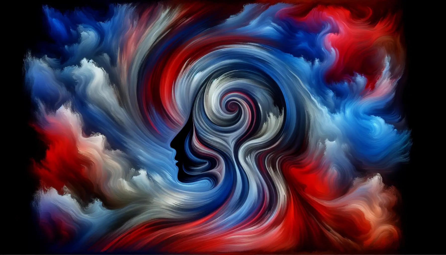 Artistic representation of emotional instability in borderline personality disorder