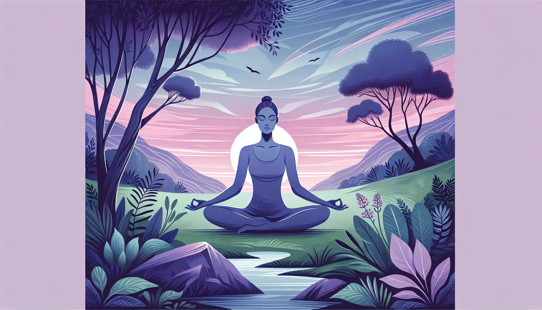 Person practicing relaxation techniques