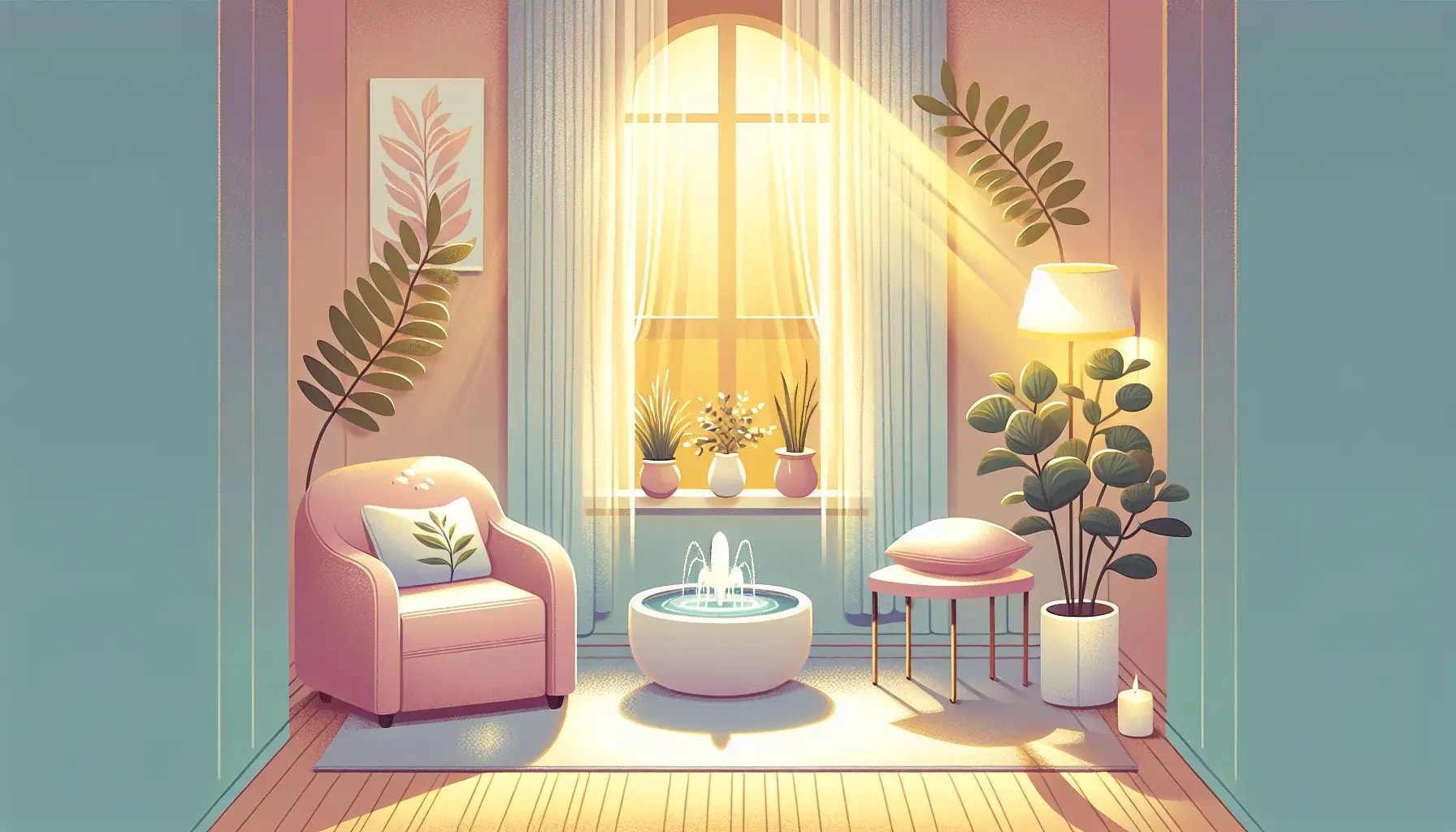 Illustration of a serene and safe environment