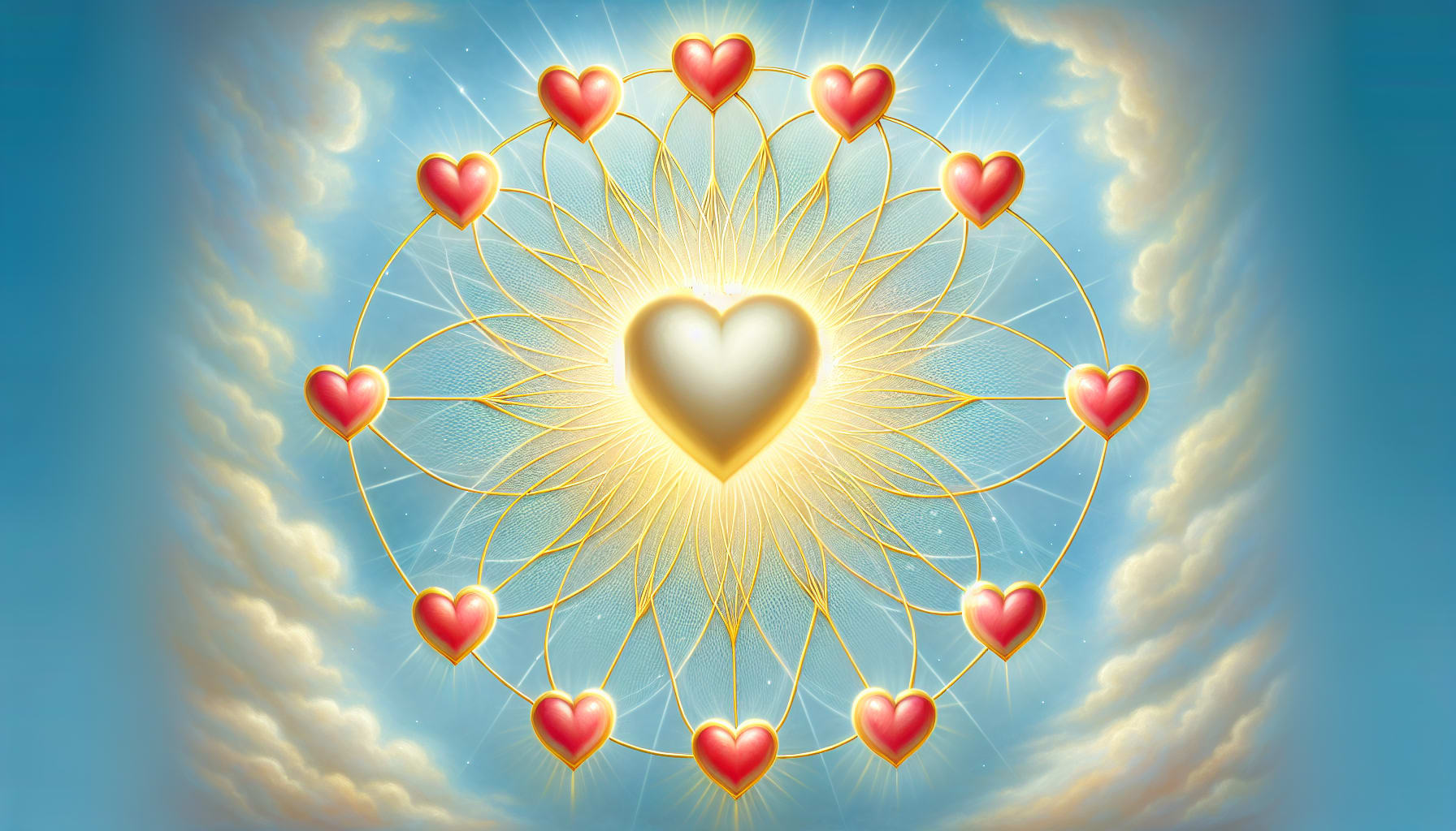 Illustration of interconnected agape love