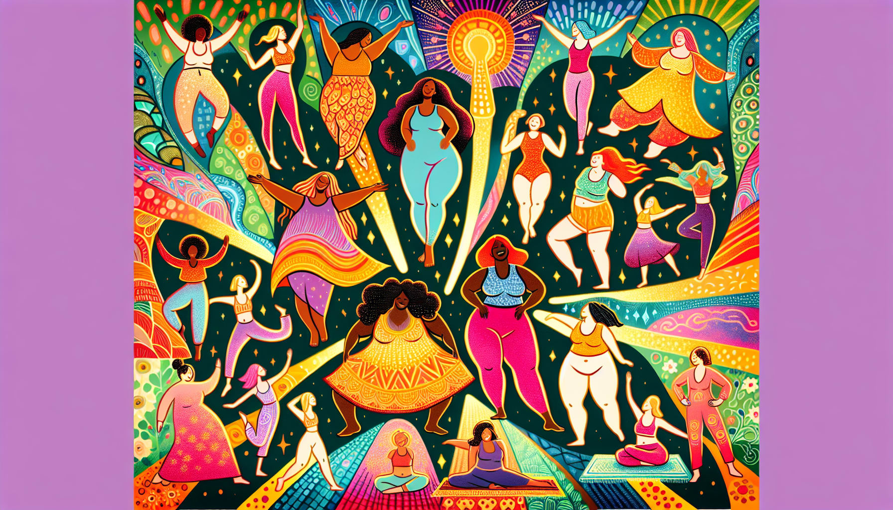 Illustration of diverse body types