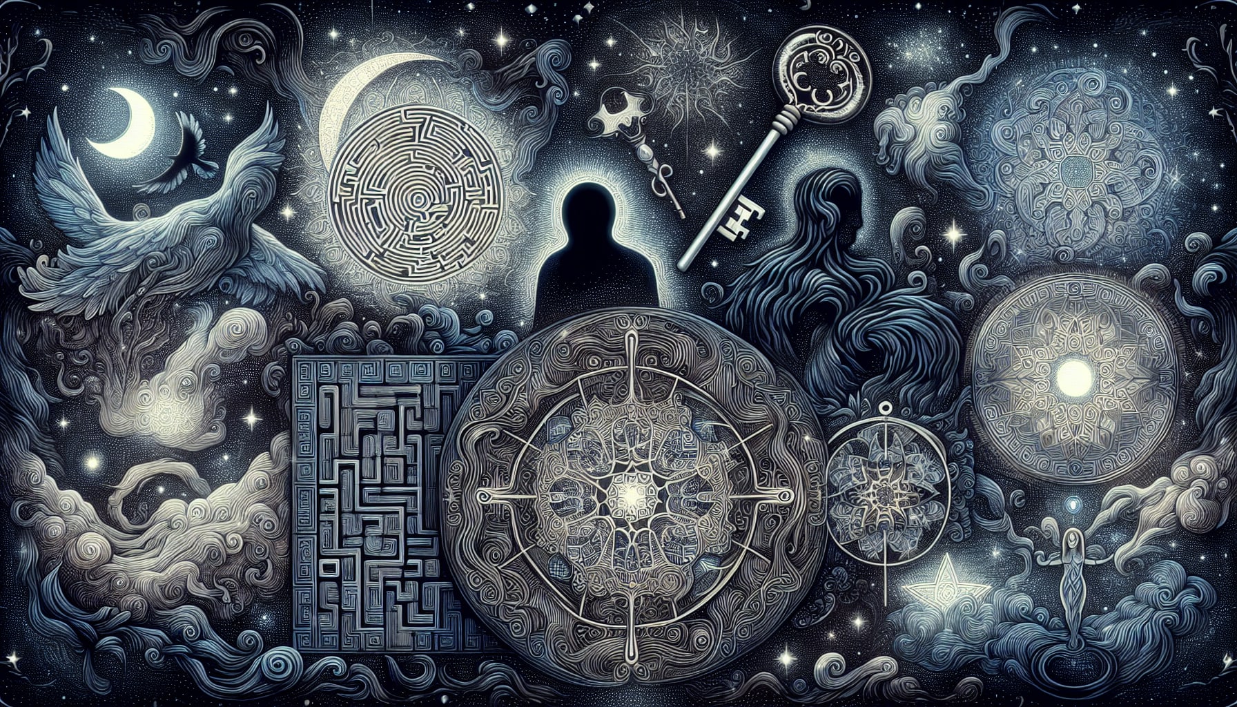 Illustration of dream interpretation and analysis