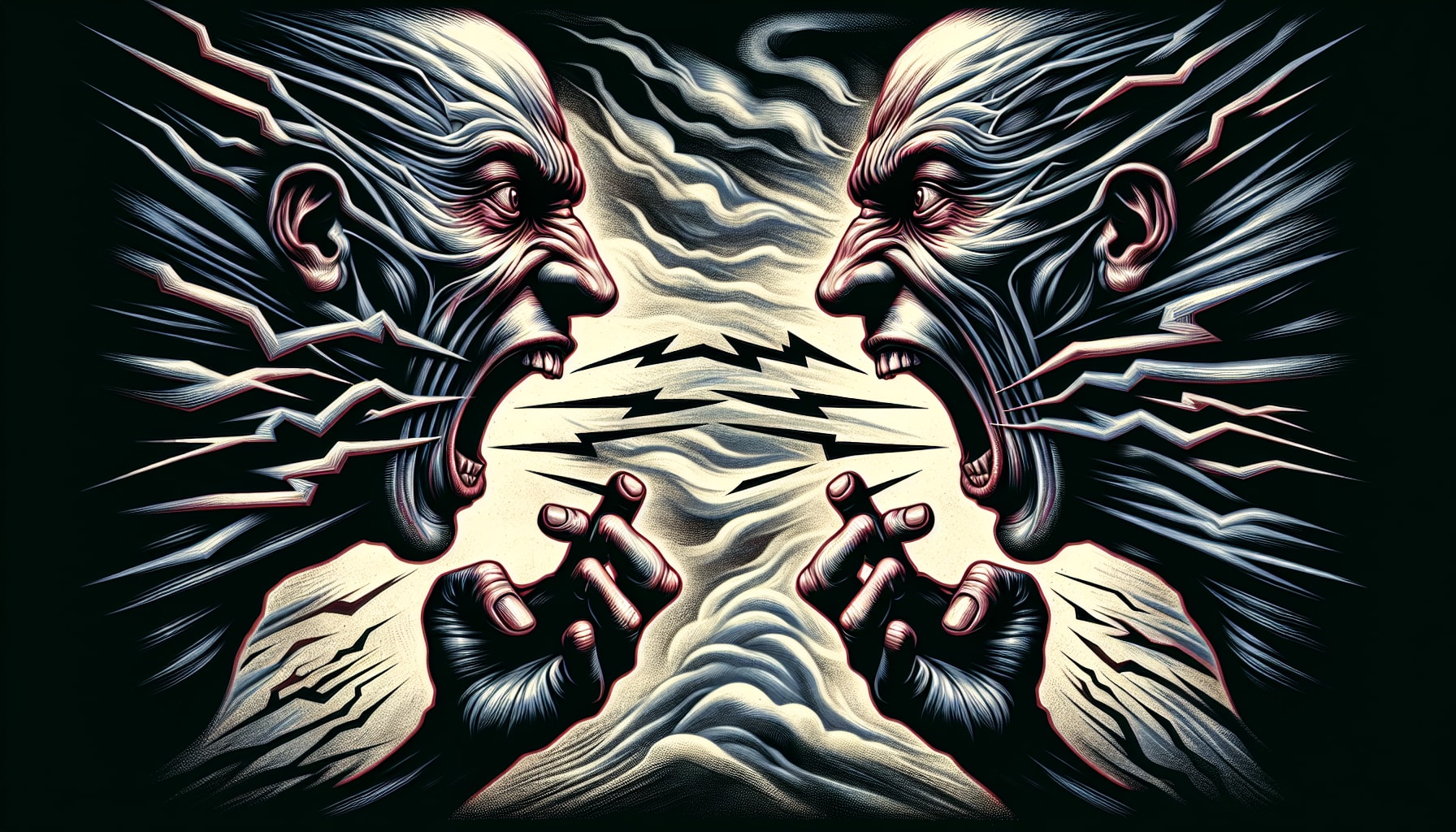 Illustration of aggressive communication
