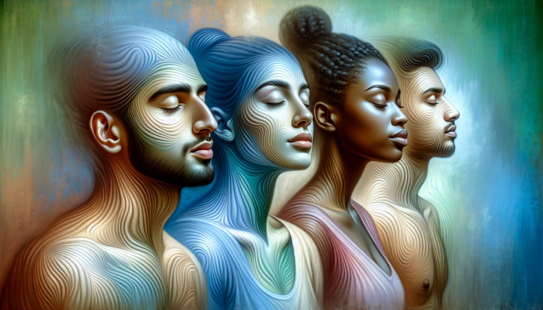 Artistic representation of breath control techniques