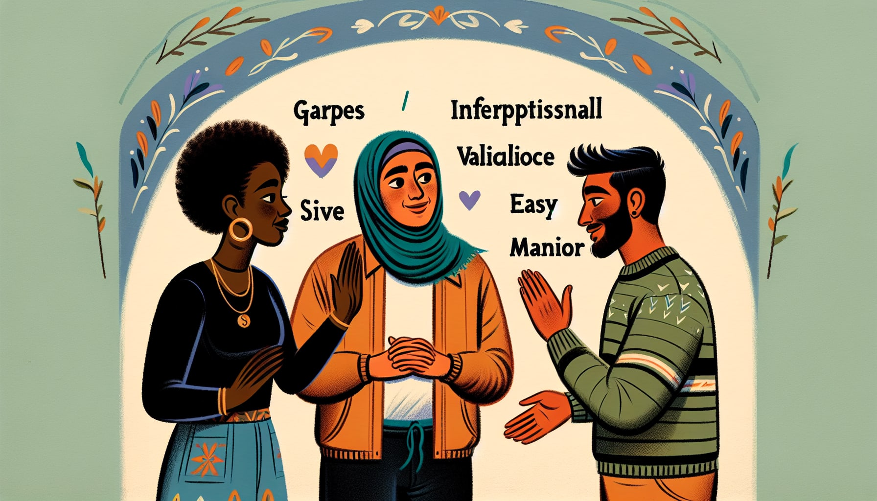 Illustration of positive communication in relationships