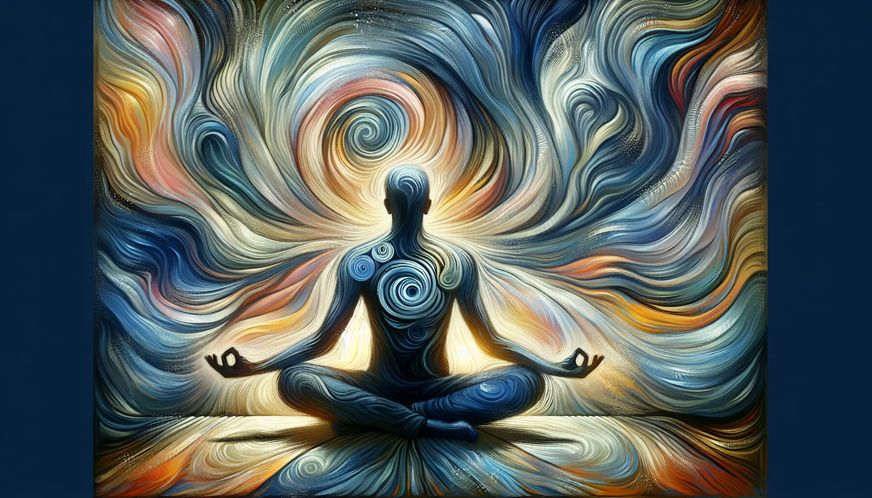 Illustration of a person practicing radical acceptance