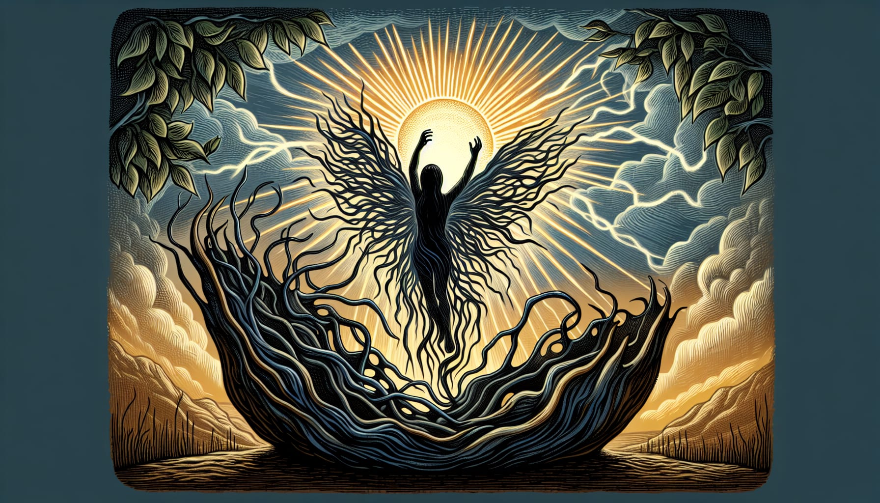 Illustration of personal growth and transformation