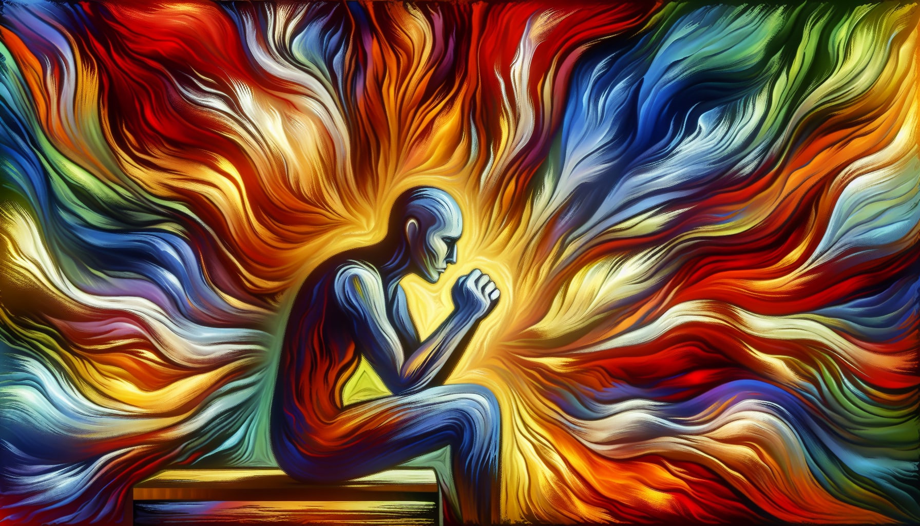 Illustration of a person managing intense emotions in dbt therapy san Francisco 