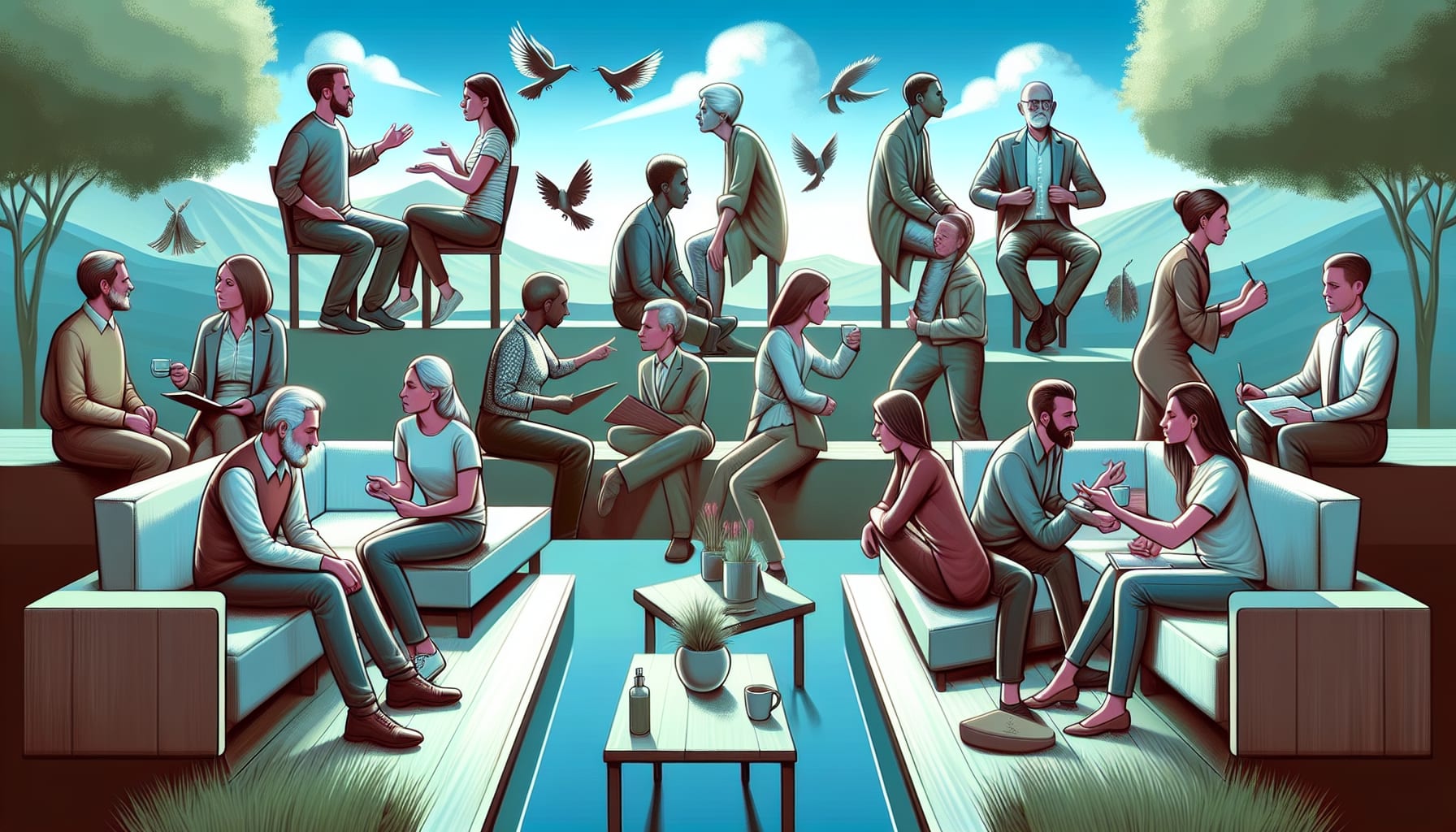 Illustration of interpersonal effectiveness in DBT sessions San Francisco 